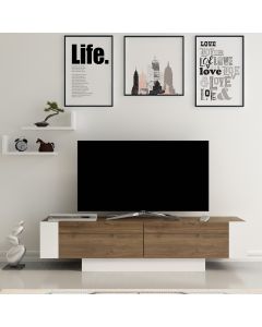HANAH HOME TV komoda Matera, braon/bela - 875ZNA3002