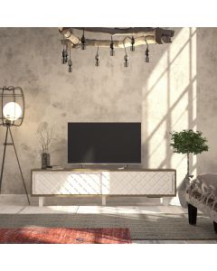 HANAH HOME TV komoda Rob, bela/krem - 875ZNA3018