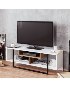 HANAH HOME TV komoda Asal, bela/braon - 875ZNA3046