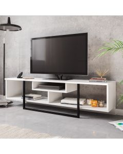 HANAH HOME TV komoda Asal 150, bela/crna - 875ZNA3049