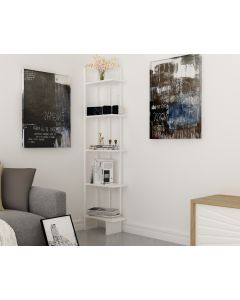 HANAH HOME Polica za knjige Alice, bela - 875ZNA3614
