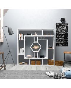 HANAH HOME Polica za knjige Labrina, bela - 875ZNA3627