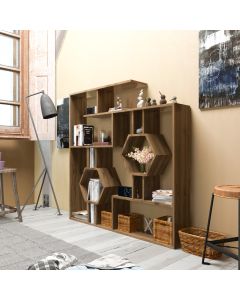 HANAH HOME Polica za knjige Tamara, braon - 875ZNA3637