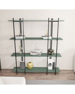 HANAH HOME Polica za knjige Moss, zelena/crna - 875ZNA4551