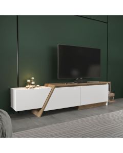HANAH HOME TV komoda Zonas, bela/braon