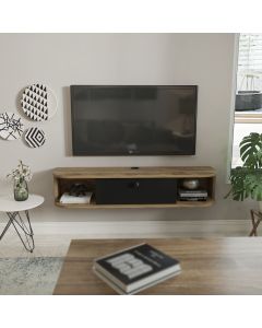 HANAH HOME TV komoda Ibarra, crna/braon