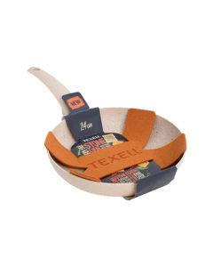 TEXELL Tiganj duboki Stone line 24 cm + gratis podmetač/štitinik za tiganje - TPSL-D24