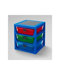 LEGO Polica sa 3 fioke i podloga za gradnju - plava - 87837