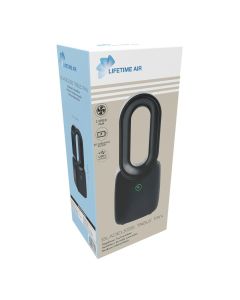 LIFETIME Crni USB stoni ventilator bez lopatica – 3 brzine