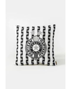 PARTIZAN Ukrasni jastuk 40x40cm Grb, crna/bela - 880-4