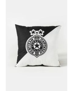 PARTIZAN Ukrasni jastuk 40x40cm, crna/bela - 880-7