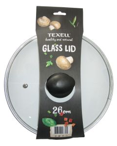 TEXELL Poklopac stakleni 26 cm - TGL-26