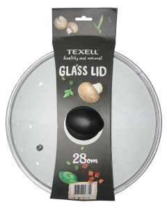 TEXELL Poklopac stakleni 28 cm - TGL-28