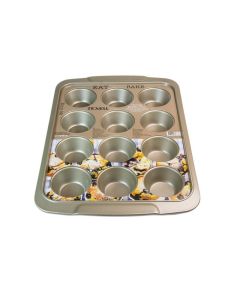 TEXELL Modla za mafine i projice 12 rupa Gold Line - TPGL-M184