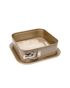 TEXELL Kalup za tortu pravougaoni Gold Line 24 x 24 x 7,9 cm - TPGL-T243