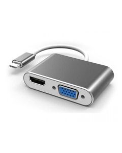 FAST ASIA Adapter-konvertor TIP C na HDMI+VGA - 88226
