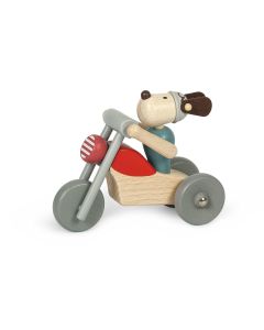 LULË Drveni Motor - 8897-crveni