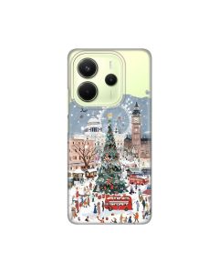 Maska za Xiaomi Redmi Note 14 4G (SRB) Christmas Town Silikonska Print Skin