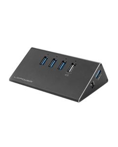 LC POWER HUB LC-HUB-ALU-2B-4 USB3.0 Aluminium - 89206