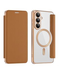 Maska za Samsung S946B Galaxy S26 Plus braon Magsafe Lux Bi Fold