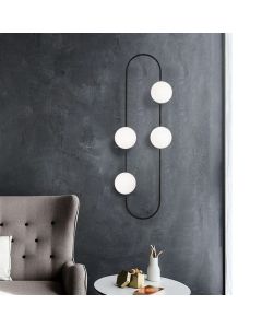 OPVIQ Zidna lampa Abaküs 4901, crna/bela