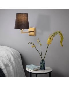 OPVIQ Zidna lampa Profil 4654, crna/zlatna