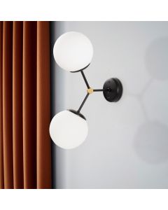 OPVIQ Zidna lampa Damar 6342, crna/bela