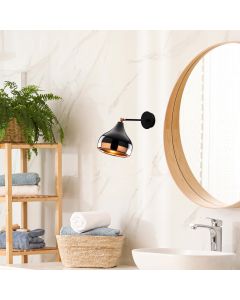 OPVIQ Zidna lampa Yıldo 6901, crna/zlatna
