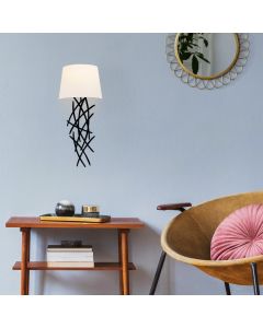 OPVIQ Zidna lampa Asaf 6988, crna/bela