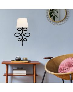 OPVIQ Zidna lampa Asaf 6990, crna/bela