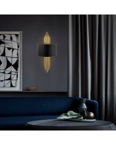 OPVIQ Zidna lampa 616 A, crna/zlatna