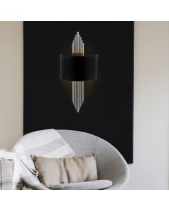 OPVIQ Zidna lampa 618 A, crna/srebrna
