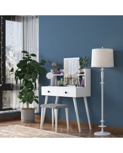 HANAH HOME Sto za šminkanje BJ102- 2235, bela