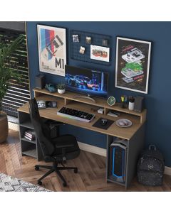 HANAH HOME Radni sto HA110 2629, braon/antracit