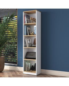 HANAH HOME Polica HC111, bela/krem