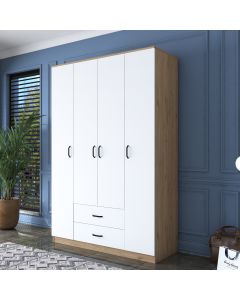 HANAH HOME Ormar BA112, bela/braon