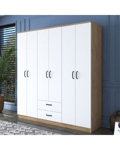 HANAH HOME Ormar BA115, bela/braon