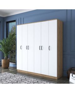 HANAH HOME Ormar BA114, bela/braon