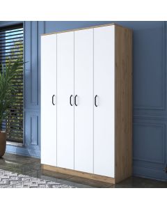 HANAH HOME Ormar BA116, bela/braon