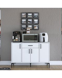 HANAH HOME Kuhinjska vitrina JE136 - 3144, bela