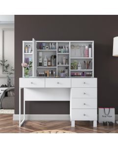 HANAH HOME Sto za šminkanje BJ140 - 3831, bela