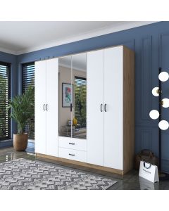 HANAH HOME Ormar BA130 3049, bela/krem