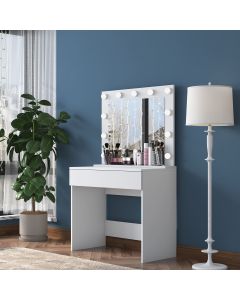 HANAH HOME Sto za šminkanje BJ120 - 2916, bela