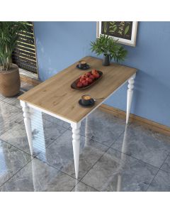 HANAH HOME Trpezarijski sto JA104, braon/bela