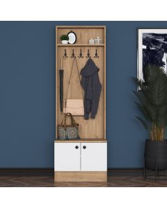 HANAH HOME Cipelarnik sa čivilukom M16, bela/braon
