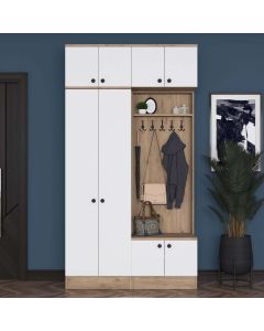 HANAH HOME Ormar za predsoblje EA144, bela/broan