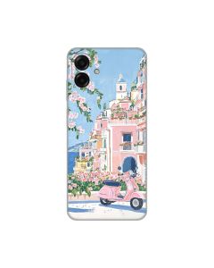 Maska za Samsung A075F Galaxy A07 Pink Italy Silikonska Print