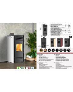 MARELI Kamin na pelet ONYX 12 air (12kW) crna