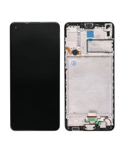 LCD za Samsung A217/Galaxy A21s (GH82-22988A) + touch screen + frame Black FULL ORG SP
