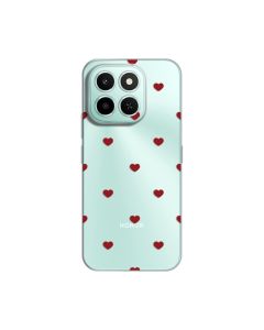 Maska za Honor X6c Red Hearts Silikonska Print